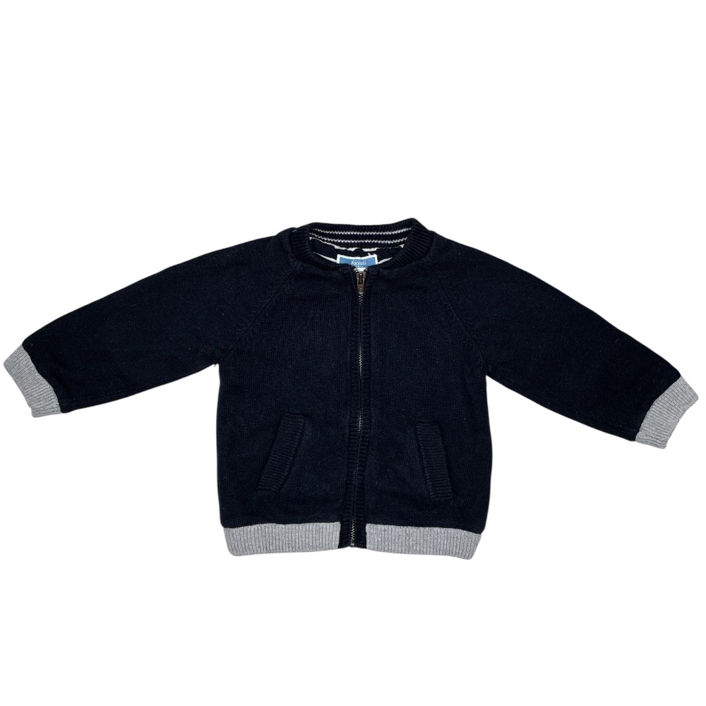 Jacadi Zip-Up Sweater Size 12 Months